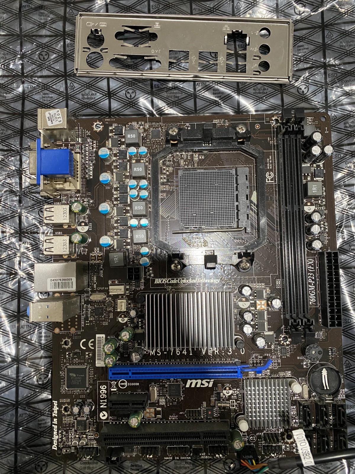MSI 760GM-P23 FX, AM3+ (plus), AMD (760GM-P23 (FX)) Motherboard