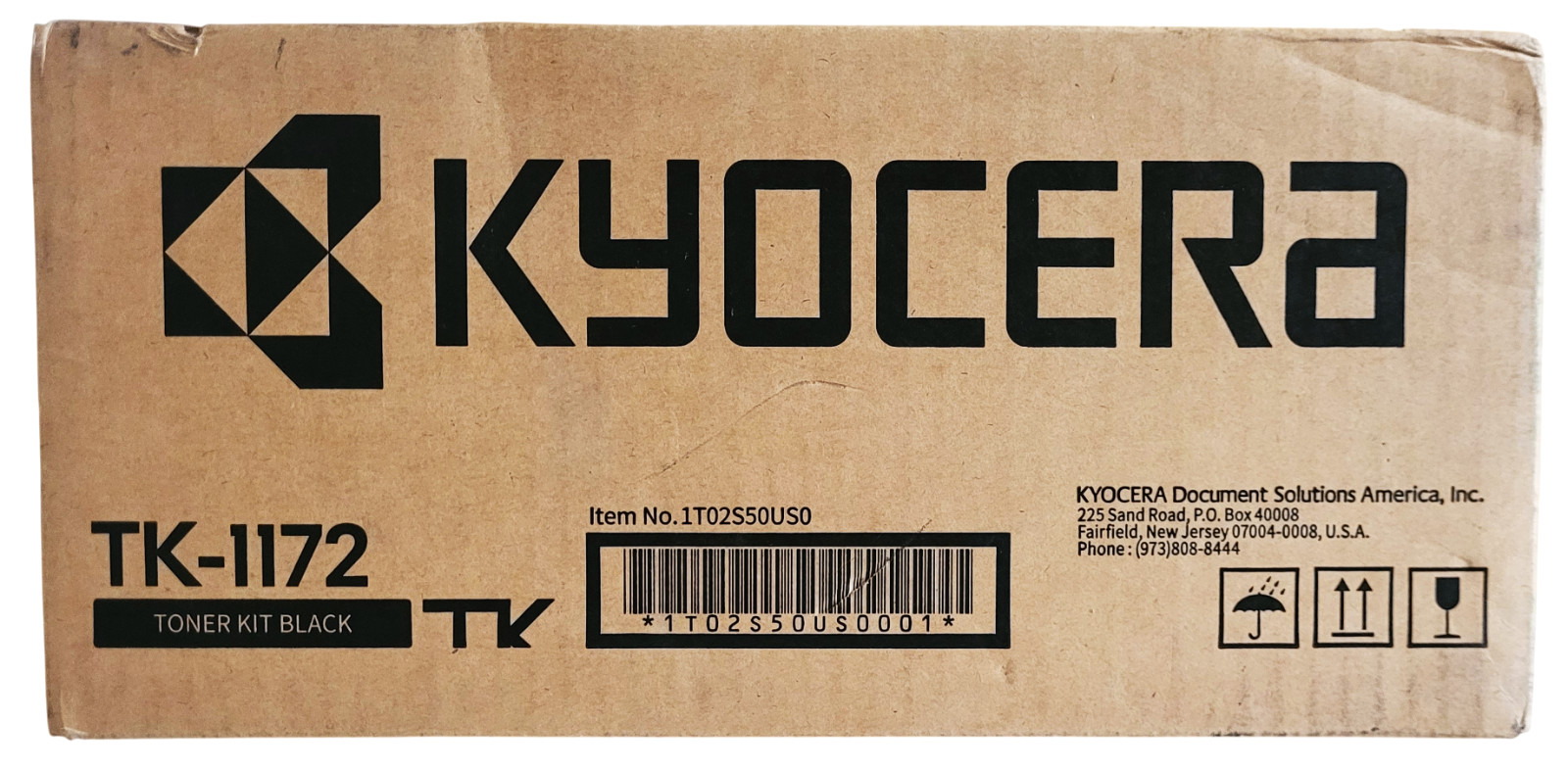 Kyocera TK-1172 TK1172 Black Toner Kit New With Open Box