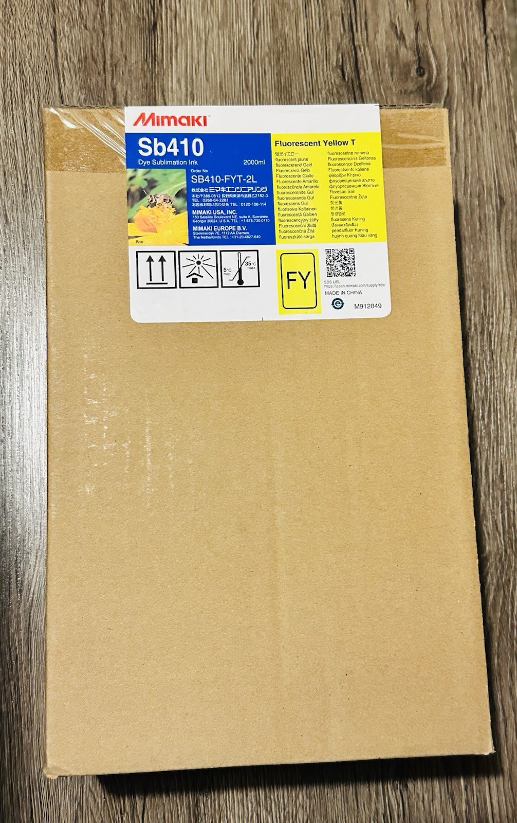 Mimaki SB410-FPT-2L Dye Sublimation Ink - Yellow 2000ml