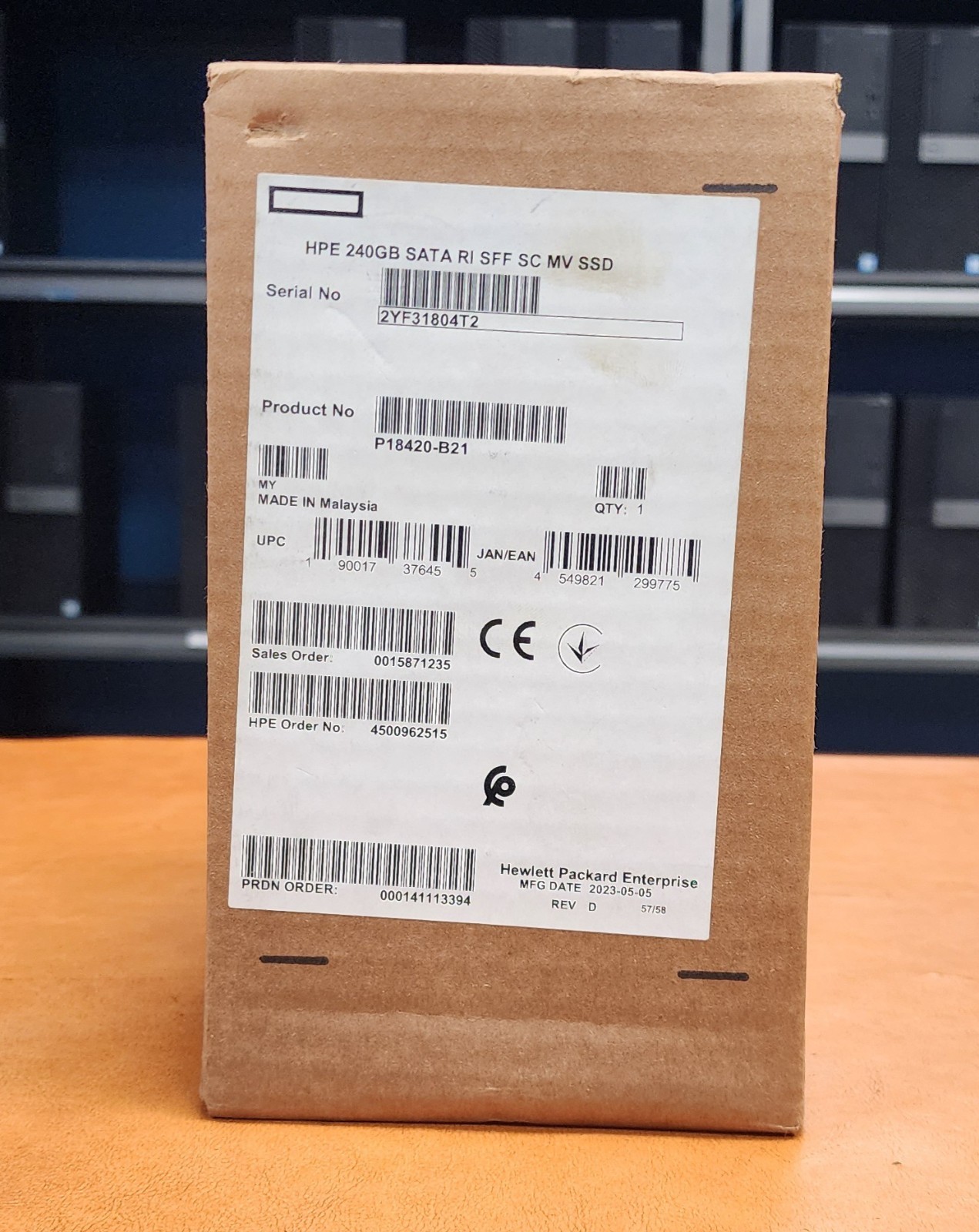 HP Enterprise 240GB 2.5" SATA SSD RI SFF SC MV ( P18420-B21 ) - New in box