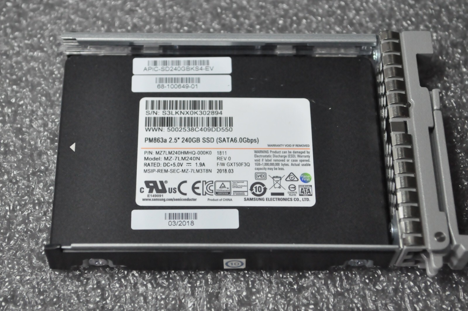 Cisco Samsung APIC-SD240GBKS4-EV 240GB SATA 2.5" SSD