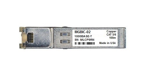 Extreme Enterasys MGBIC-02 compatible 1G SFP-TX Transceiver with 100M RJ45