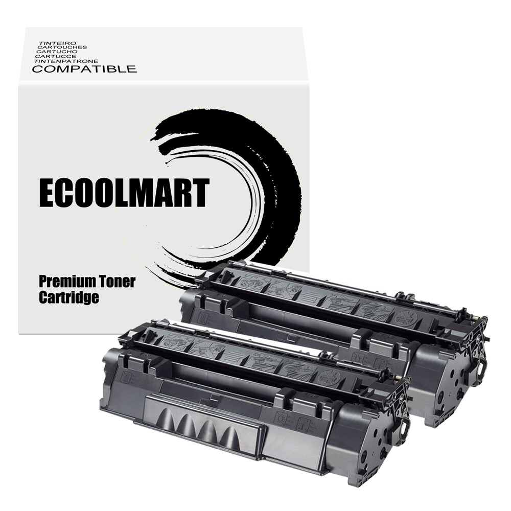 2PK Toner Cartridge replace for HP Q7553A 53A LaserJet P2014 P2015 M2727 Series