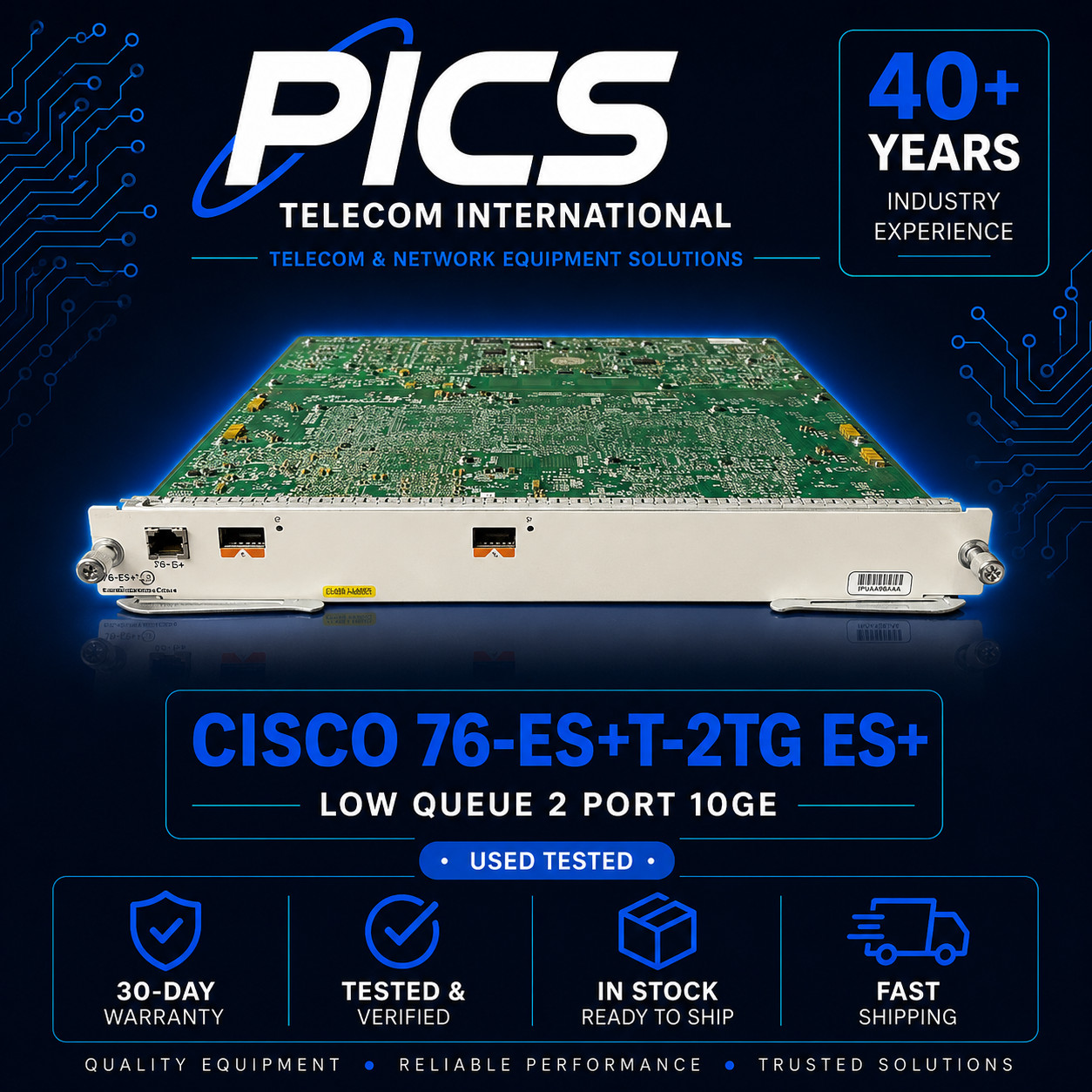 Cisco 76-ES+T-2TG   ES+ Low Queue 2 port 10GE
