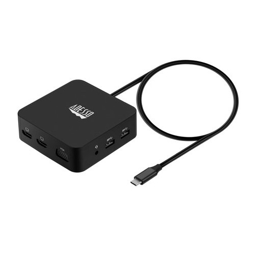 Adesso AUH-4050 10IN1 USBC MULTIPORT DCKING STN DUAL HDMI USB3.0+PD RJ45 TF SD C