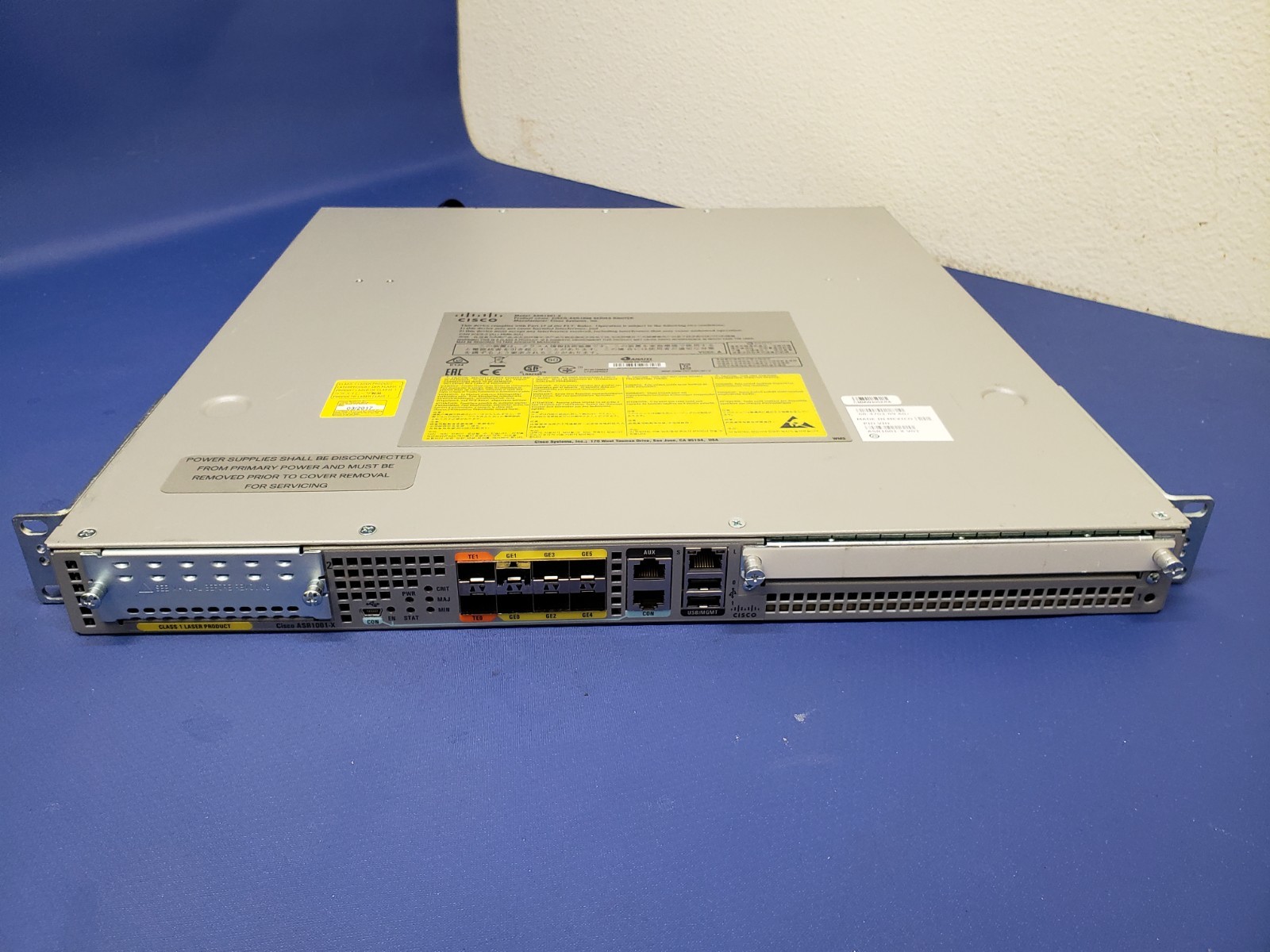 Cisco ASR1000 Series Aggregation Services Router - ASR1001-X V03