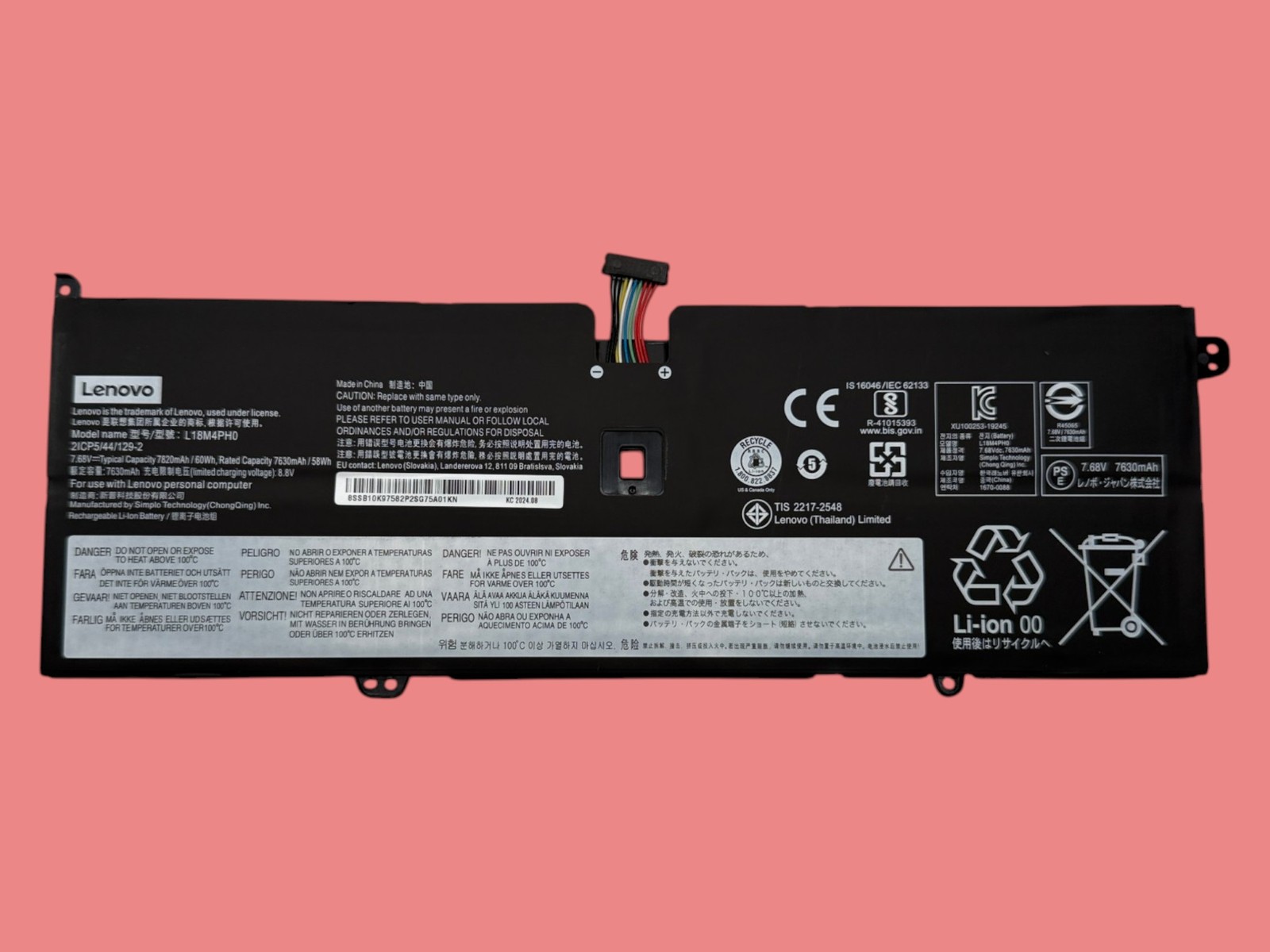 L18M4PH0 L18C4PH0 58Wh Battery For Lenovo Yoga C940-14 C940-14IIL 81Q9