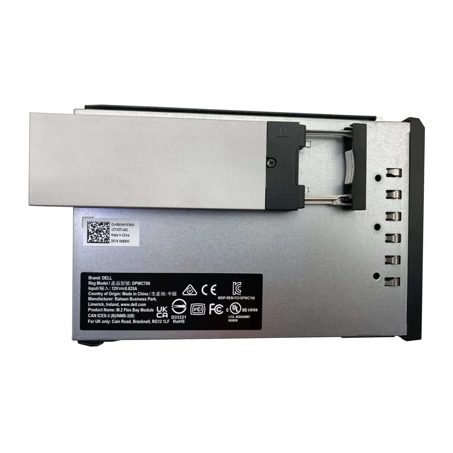Dell Precision T5820 T7820 T7920 M.2 to SAS Flex Bay DPWC700 66XHV 066XHV w/tray