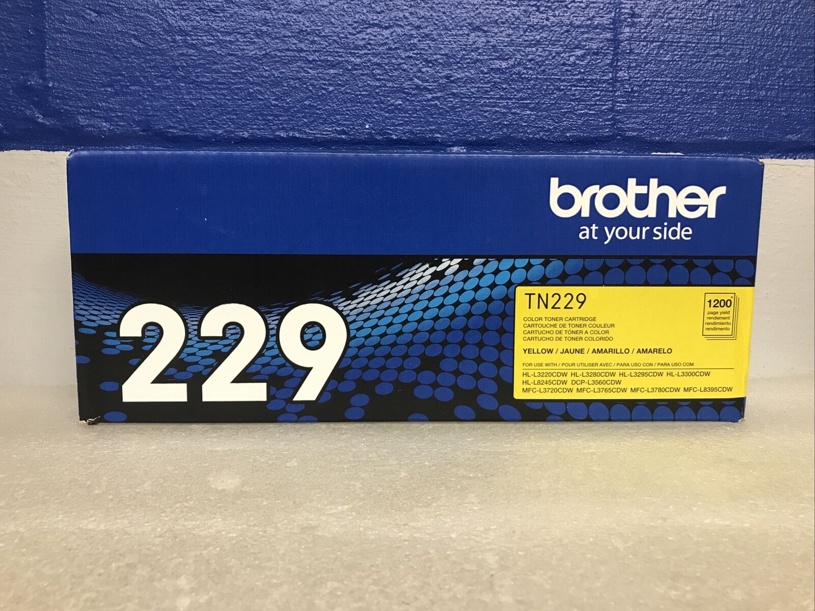 Brother Genuine TN229 Yellow Toner Cartridge TN-229Y New Sealed