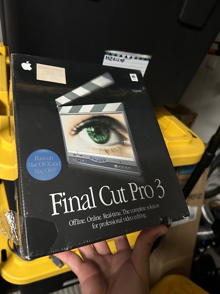 Vintage Apple Final Cut Pro 3 UPGRADE Box Mac OS X OS 9 Sealed New Old Stock PPC