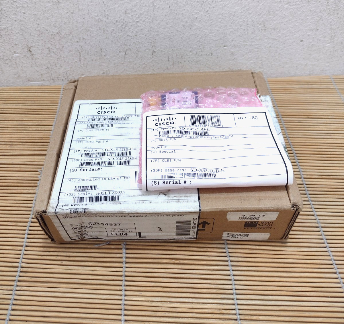 New Cisco SD-X45-2GB-E Catalyst 4500 2GB SD Memory Card New Open Box