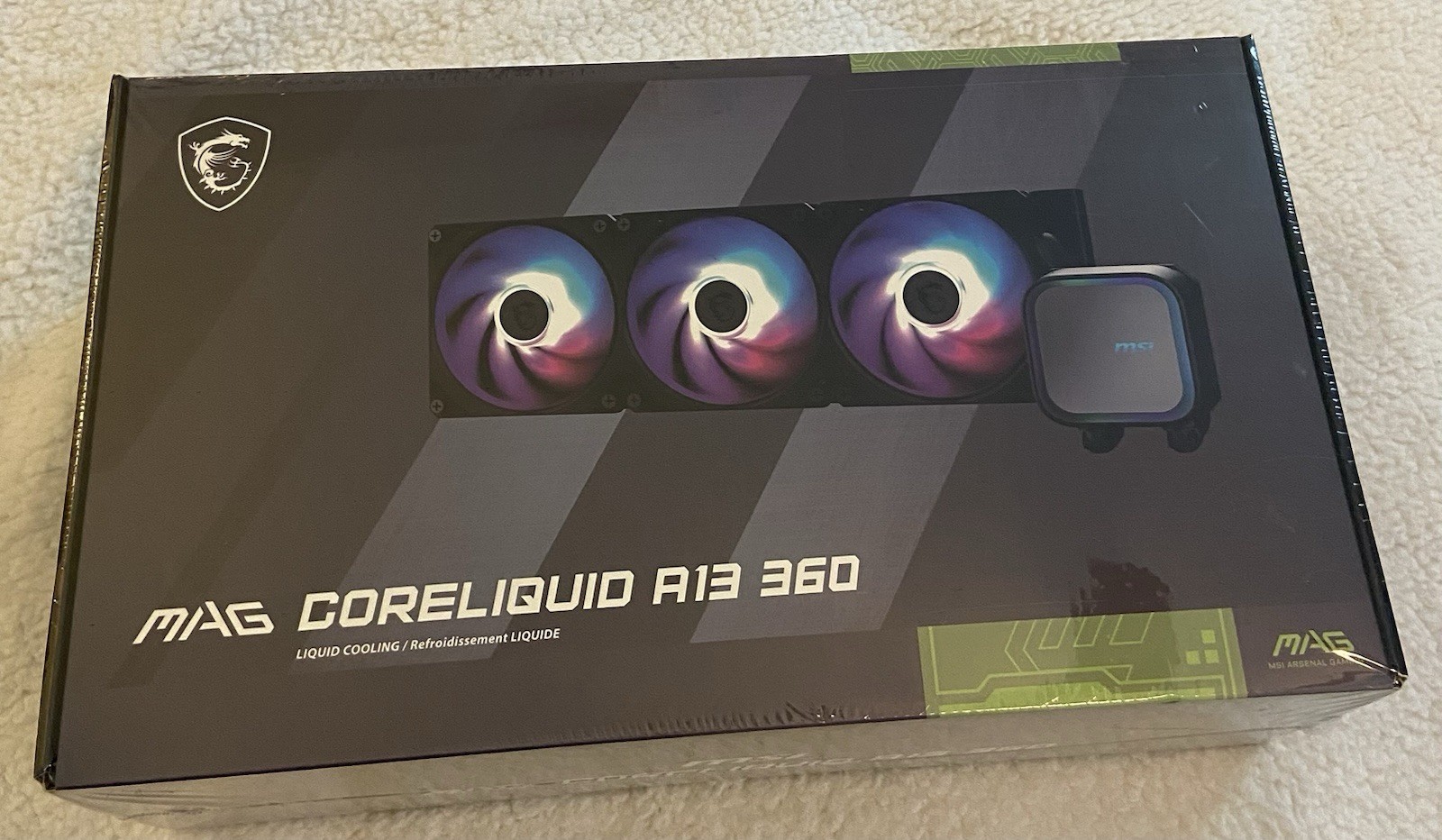 🧊 MSI MAG CORELIQUID A13 360mm ARGB Liquid CPU Cooler Brand New Factory Sealed
