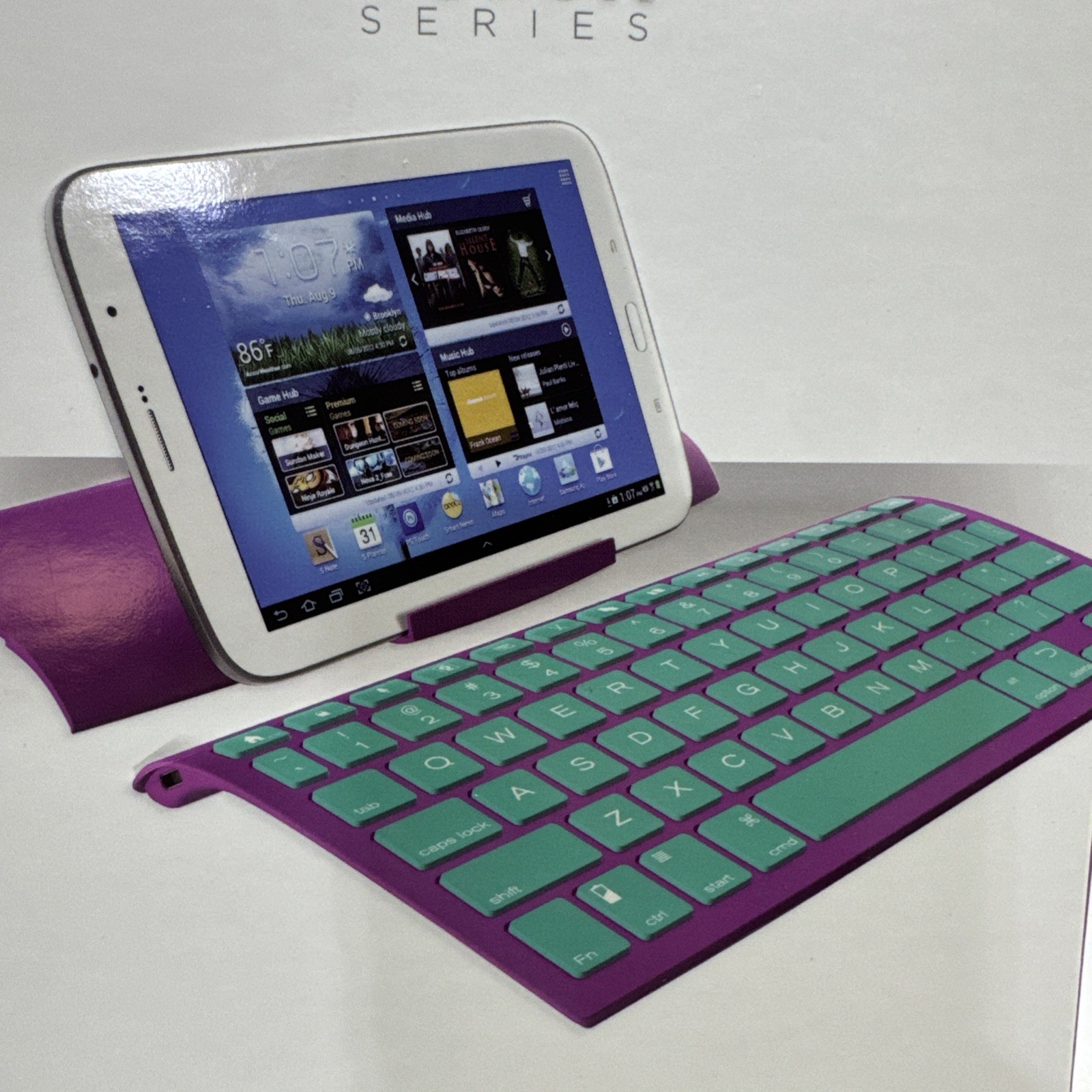 5- Universal Bluetooth Keyboard Case for Apple Samsung, All Bluetooth Devices