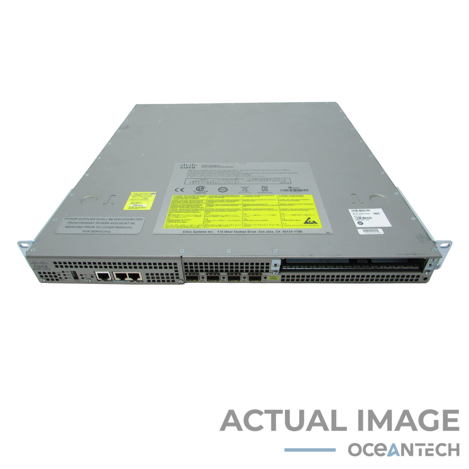 Cisco ASR1001 V02 ASR 1001 Aggregation Services Router 2x ASR1001-PWR-AC PSU