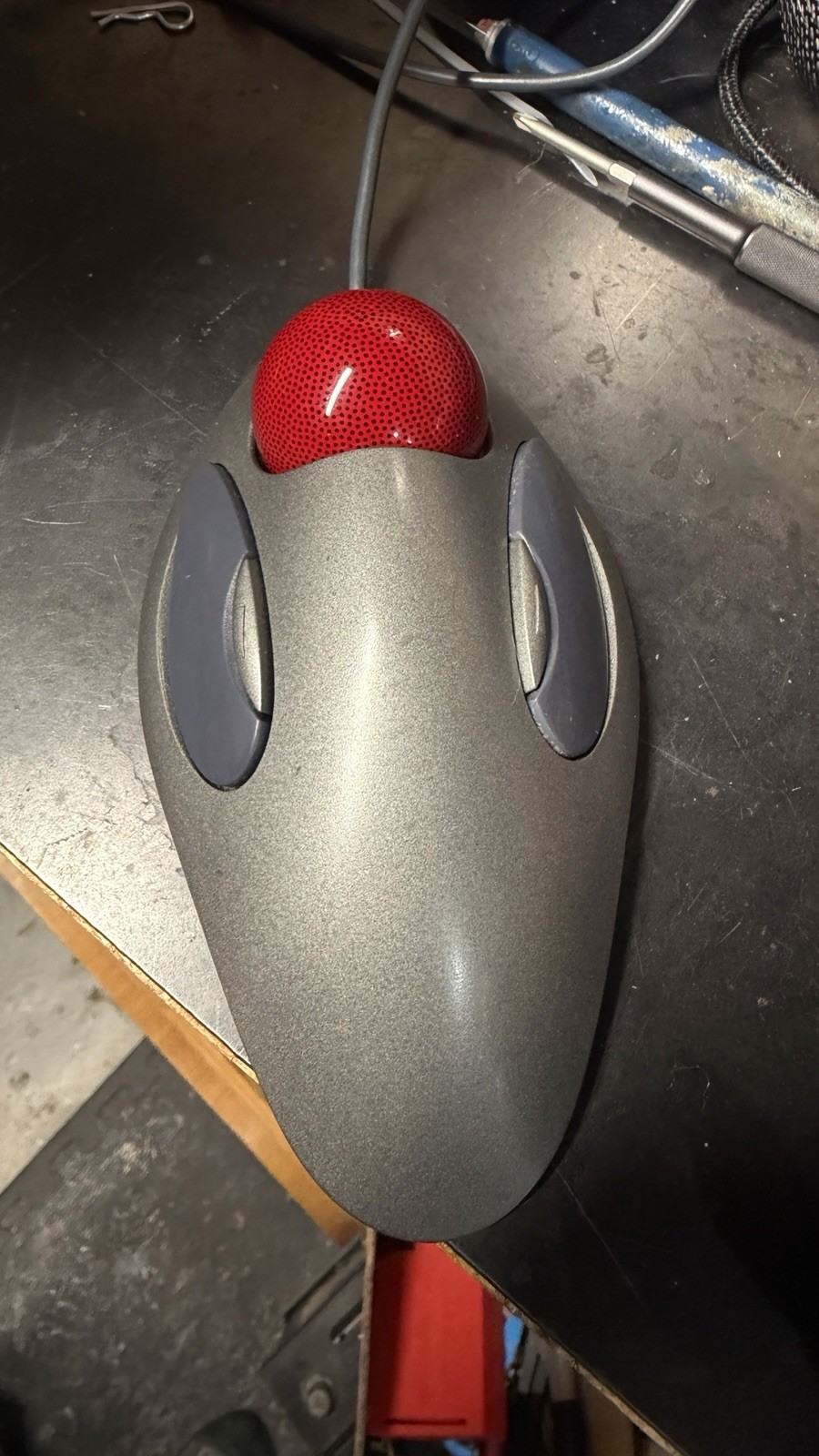 Logitech T-BC21  Trackman Trackball USB Mouse Marble Ball B
