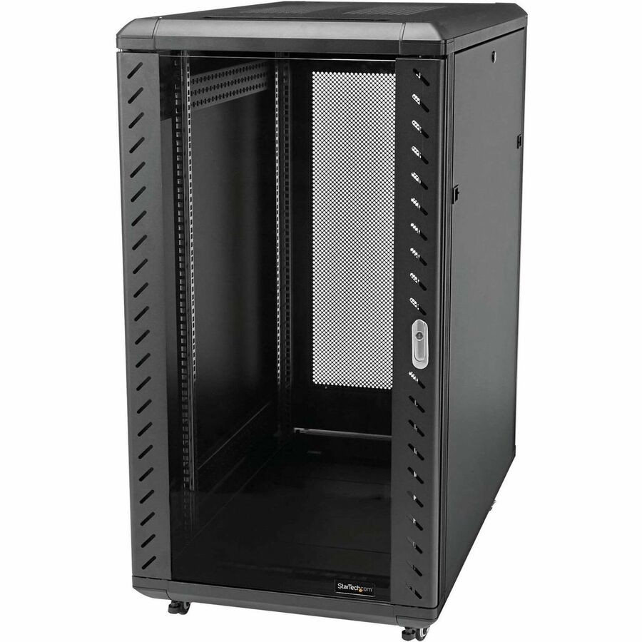 StarTech 4-Post 22U Server Rack Cabinet, 19" Data Rack Cabinet for Computer / IT