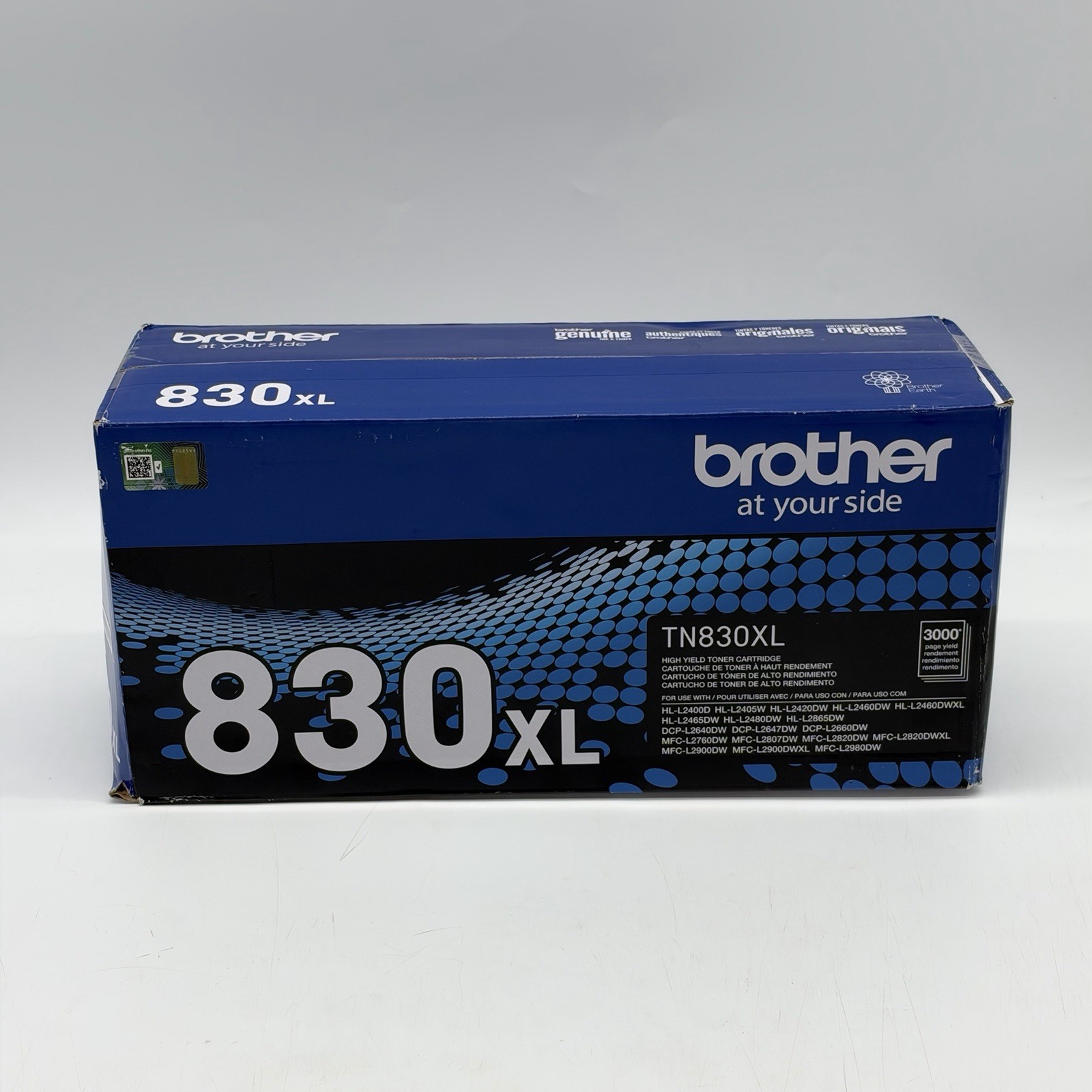 Brother TN-830XL Genuine Original High Yield Black Toner Cartridge New Open Box