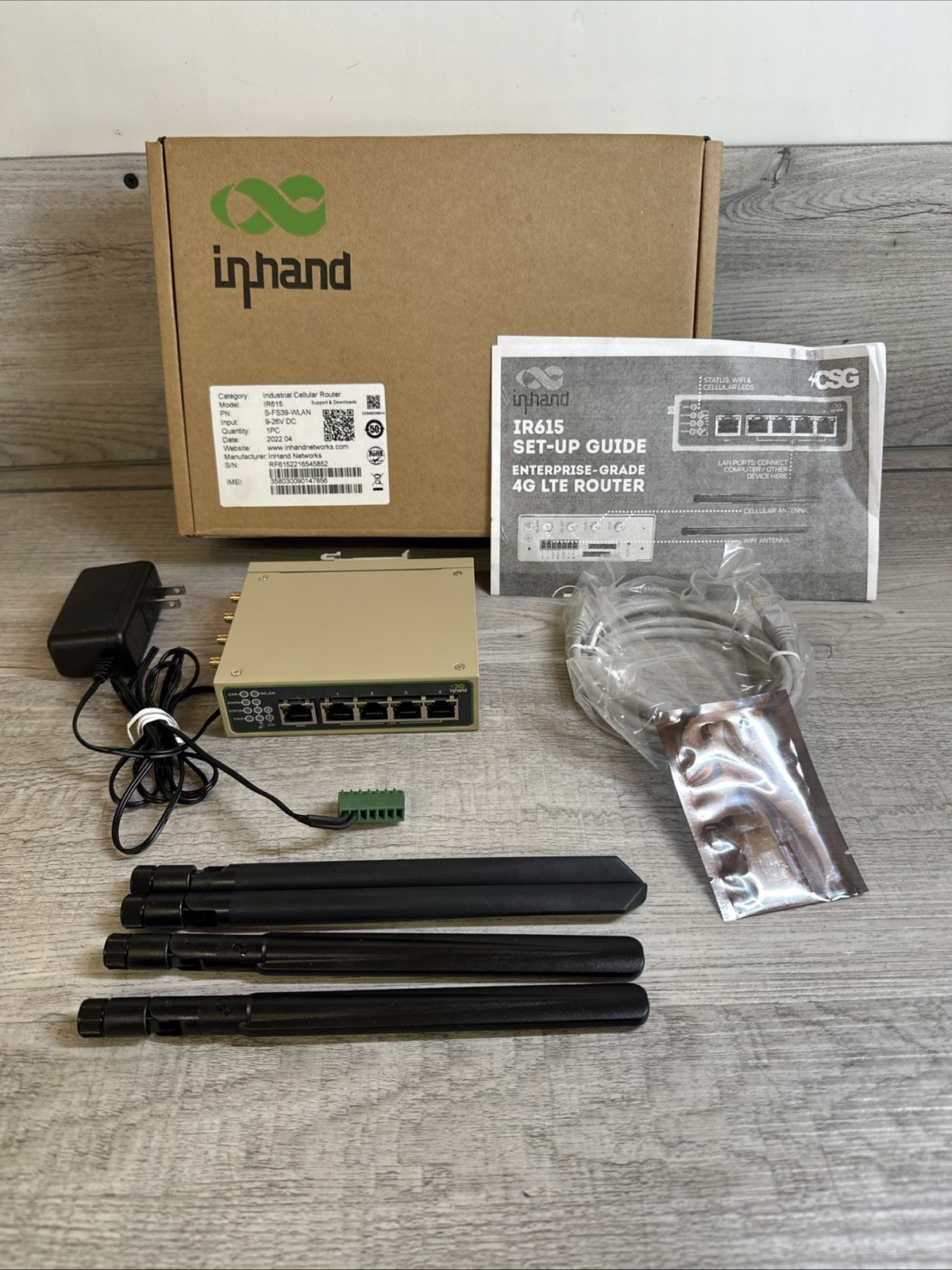 Inhand Industrial Cellular Router IR615 3G/4G WiFi Single SIM