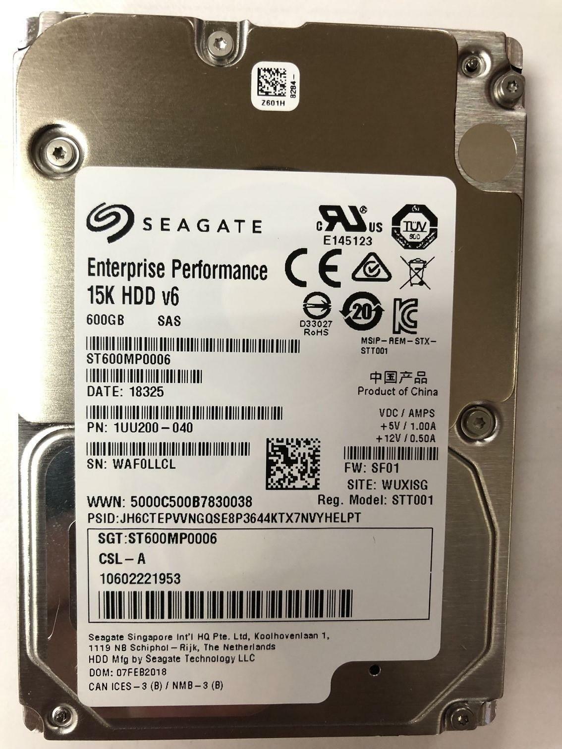 SEAGATE ST600MP0006 600GB 15000RPM  12Gbs 256MB 15K 2.5'' SAS Hard Drive