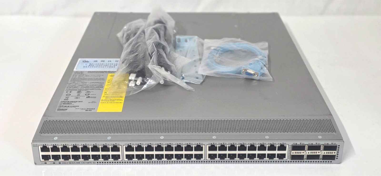 Cisco Nexus N9K-C93108TC-EX 48 Port 10G BASE-T 6 QSFP28 40/100G Network Switch