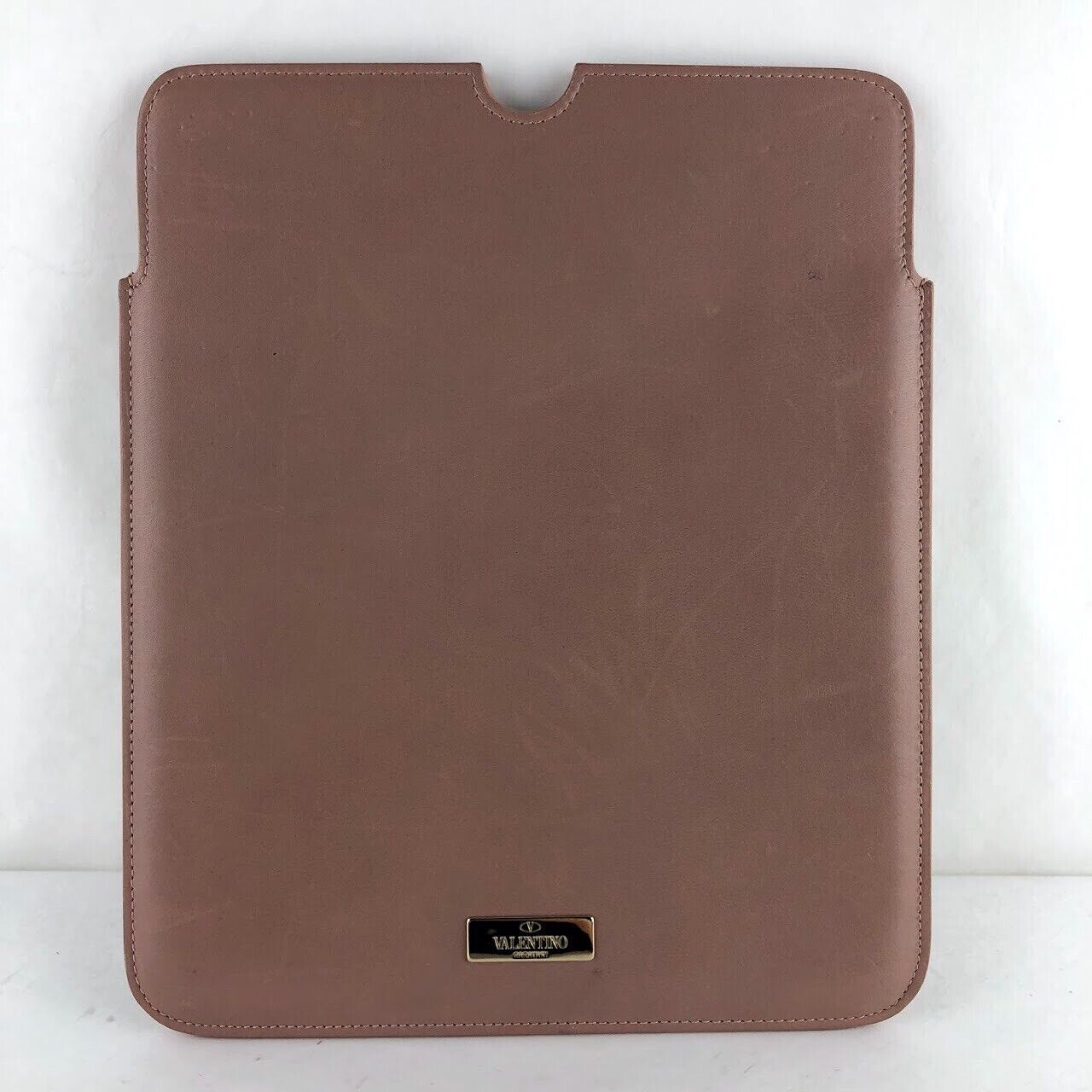 nwt auth VALENTINO GARAVANI blush pink leather ROCKSTUD ipad/tablet Sleeve $650