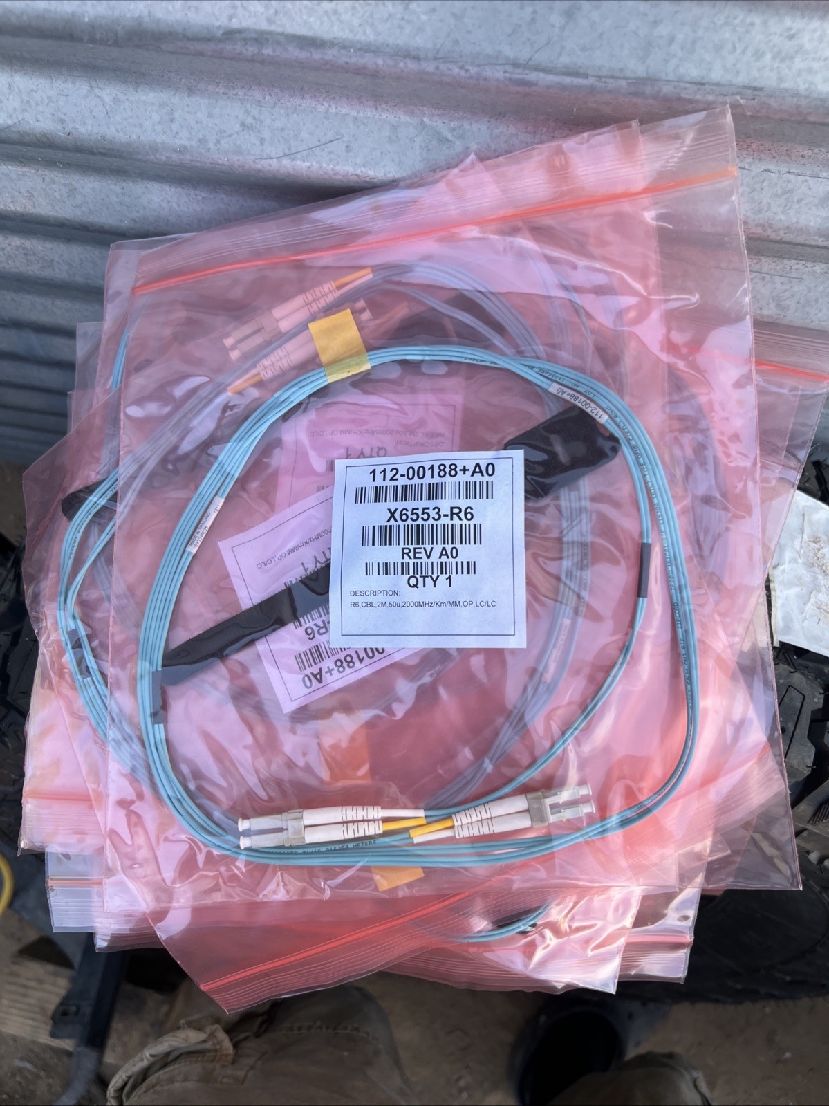 AFL 112-00188+A0 LC/LC 2M Optical Cable P/N: CS001071C-0002 R6 2M NEW