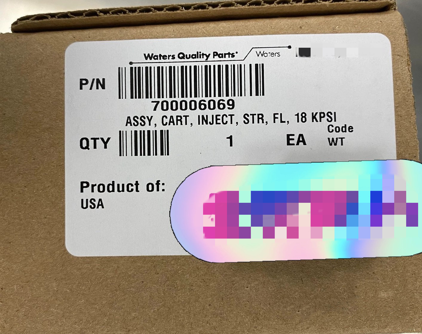 700006069 Injection Valve FedEx or DHL