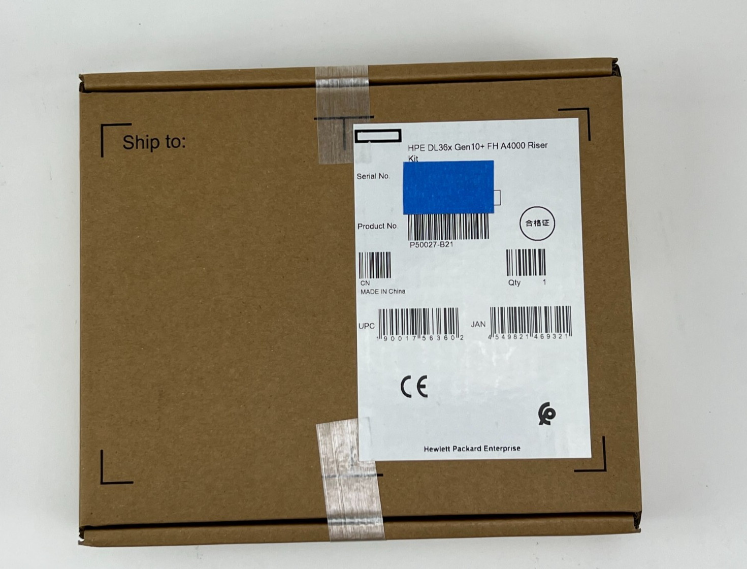 HPE Proliant P50027-B21 DL36X DL360 Gen10+ Plus x16 FH GPU A4000 Riser v2 Kit