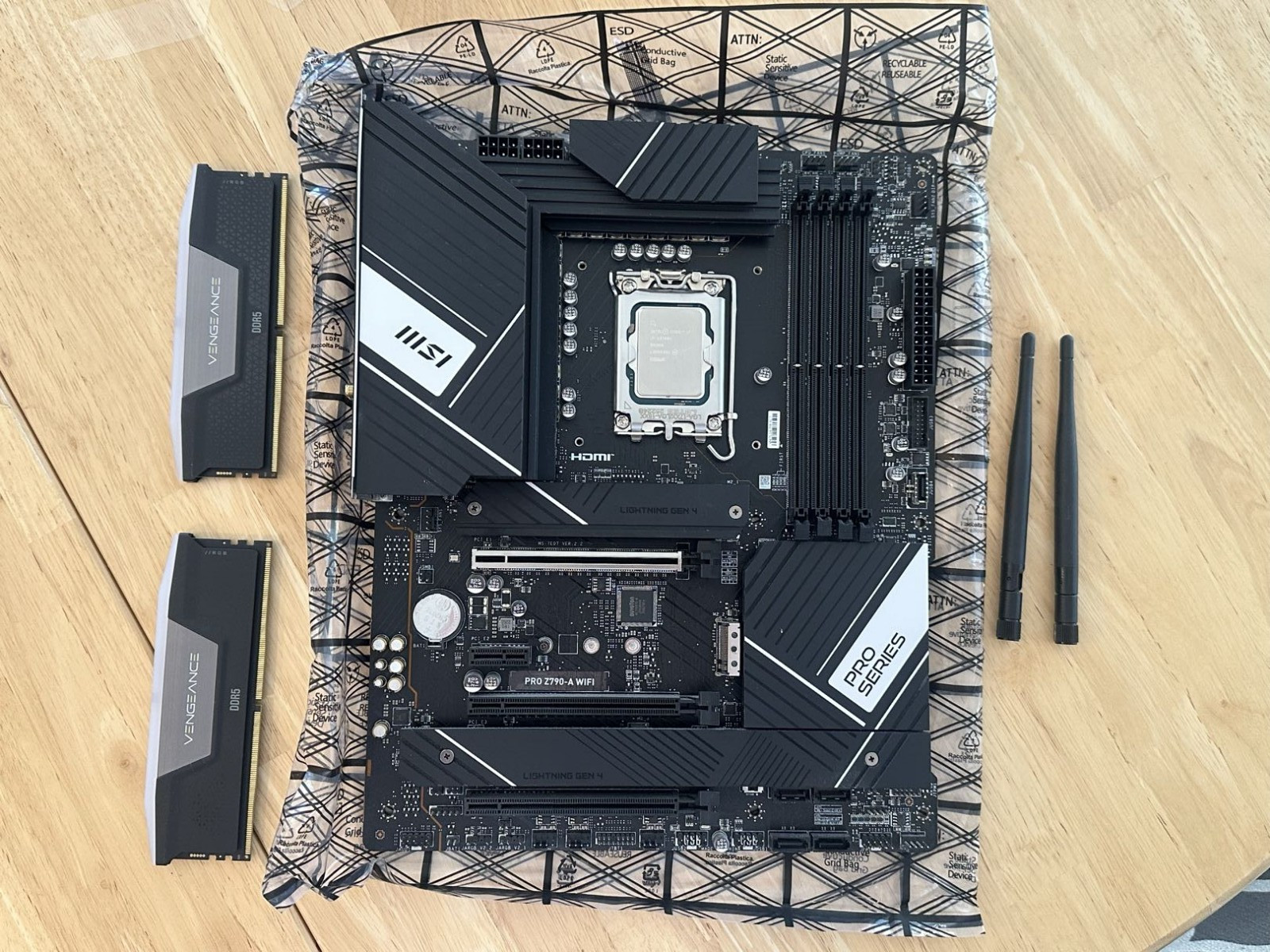 Used Intel i7 13700k, 32GB DDR5 6000mhz Corsair Vengance, z790A Motherboard