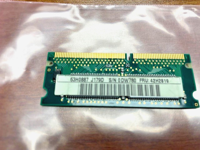 Vintage IBM ORIGINAL 32MB edo 66Mhz LAPTOP SO-DIMM MEMORY FRU# 42H2819