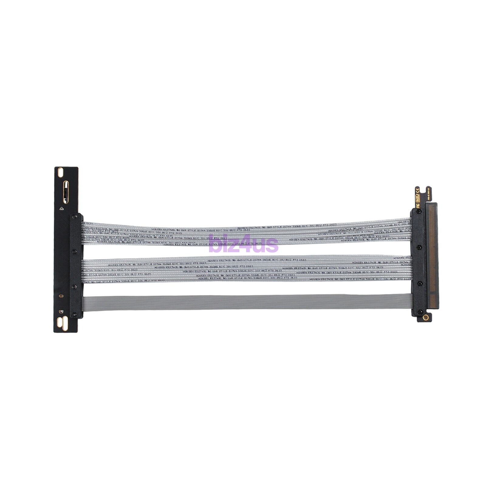 90/180 Degree PCIE 4.0 Extension Cable 16x Shielded GPU Riser High Speed Cable