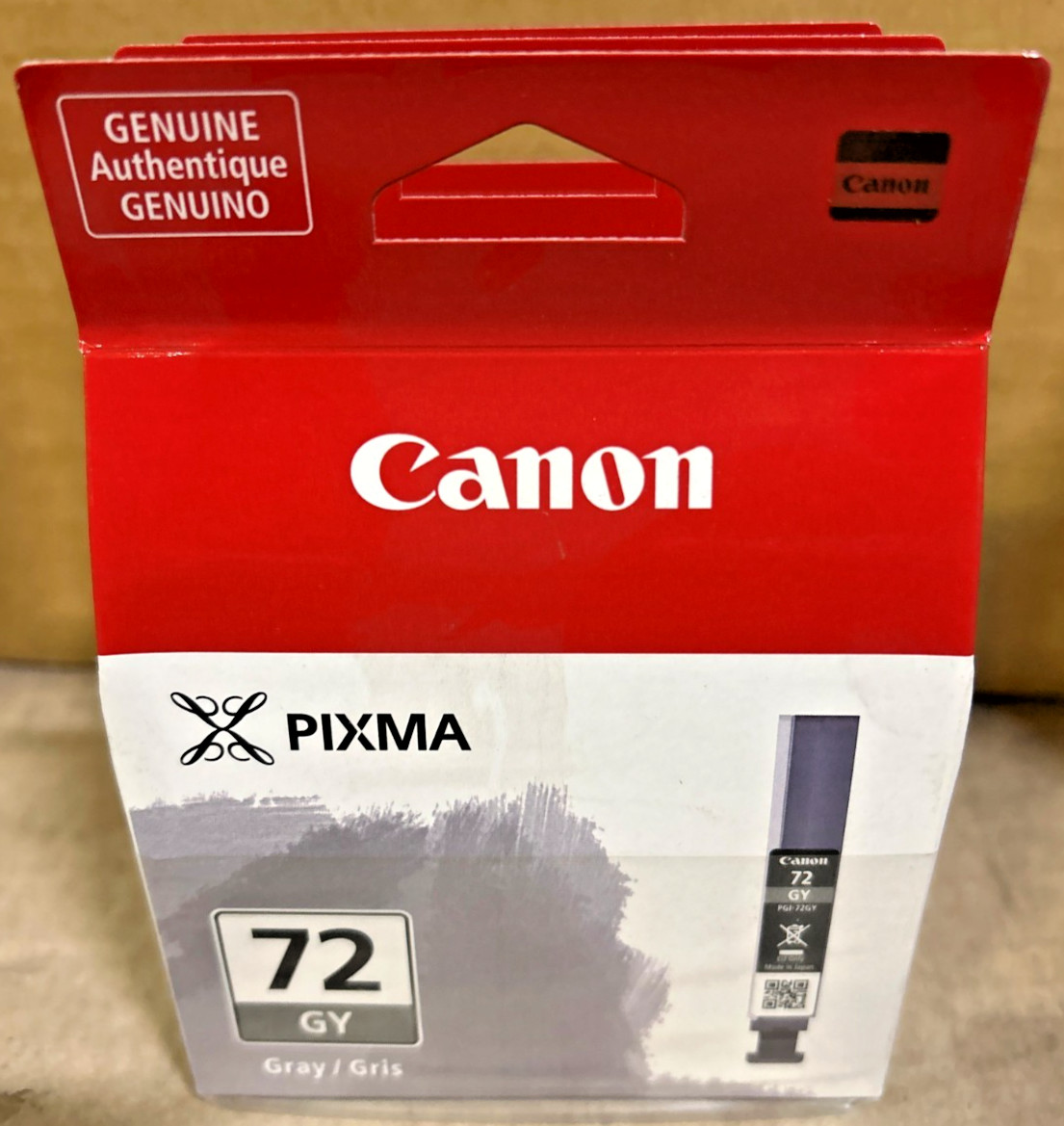 Set of 3 Genuine Canon 6409B002 / PGI-72GY Gray Inks for PIXMA PRO 10