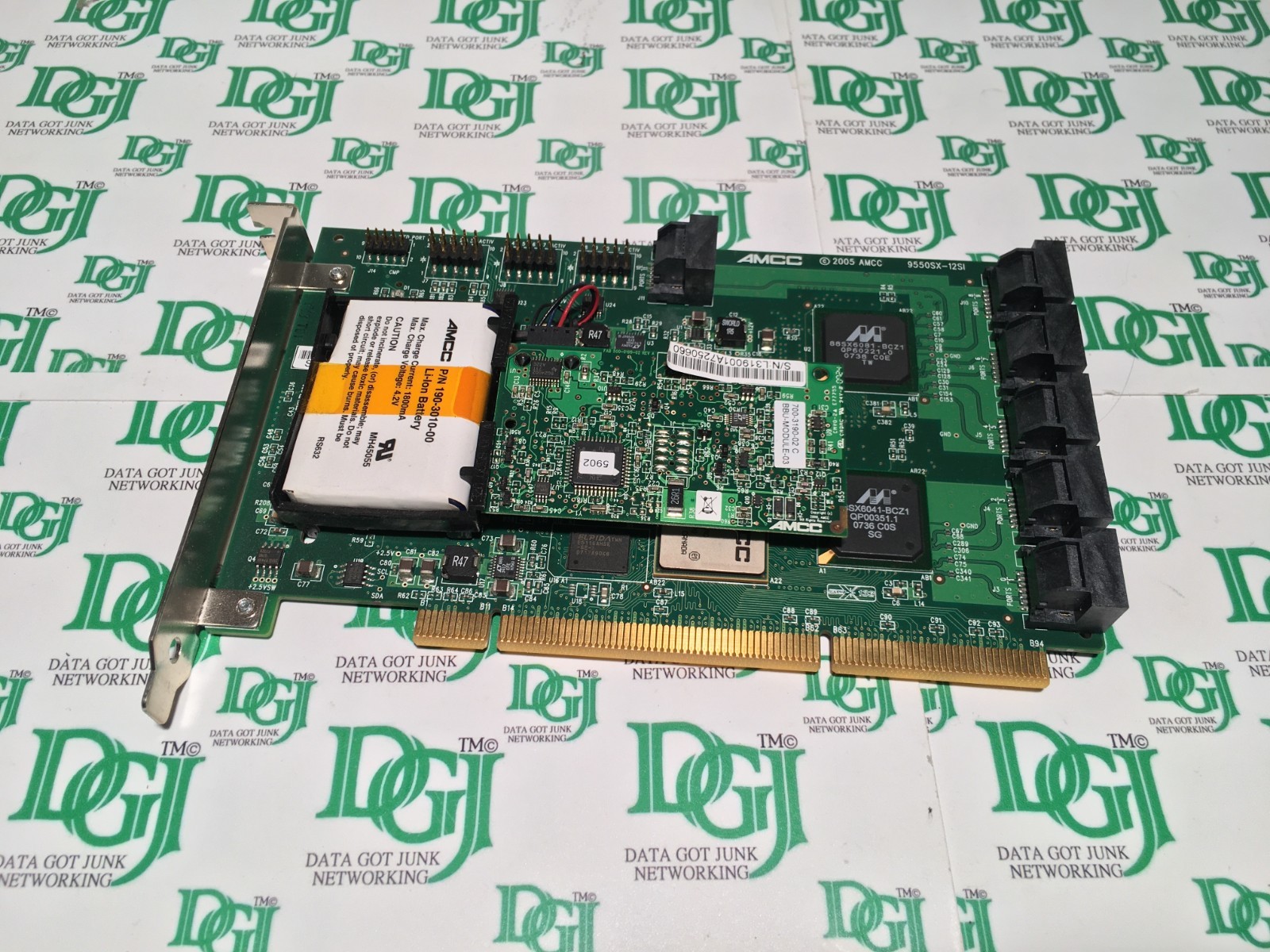 AMCC 3Ware 9550SX-12SI 700-0190-01 PCIx 12-Port SATA Raid Controller w/Battery