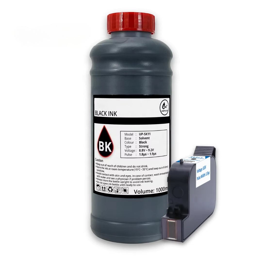 TIJ 2.5 Fast-Dry Solvent Based Black Ink for HP 2580 2590 Solvent Ink Cartridge
