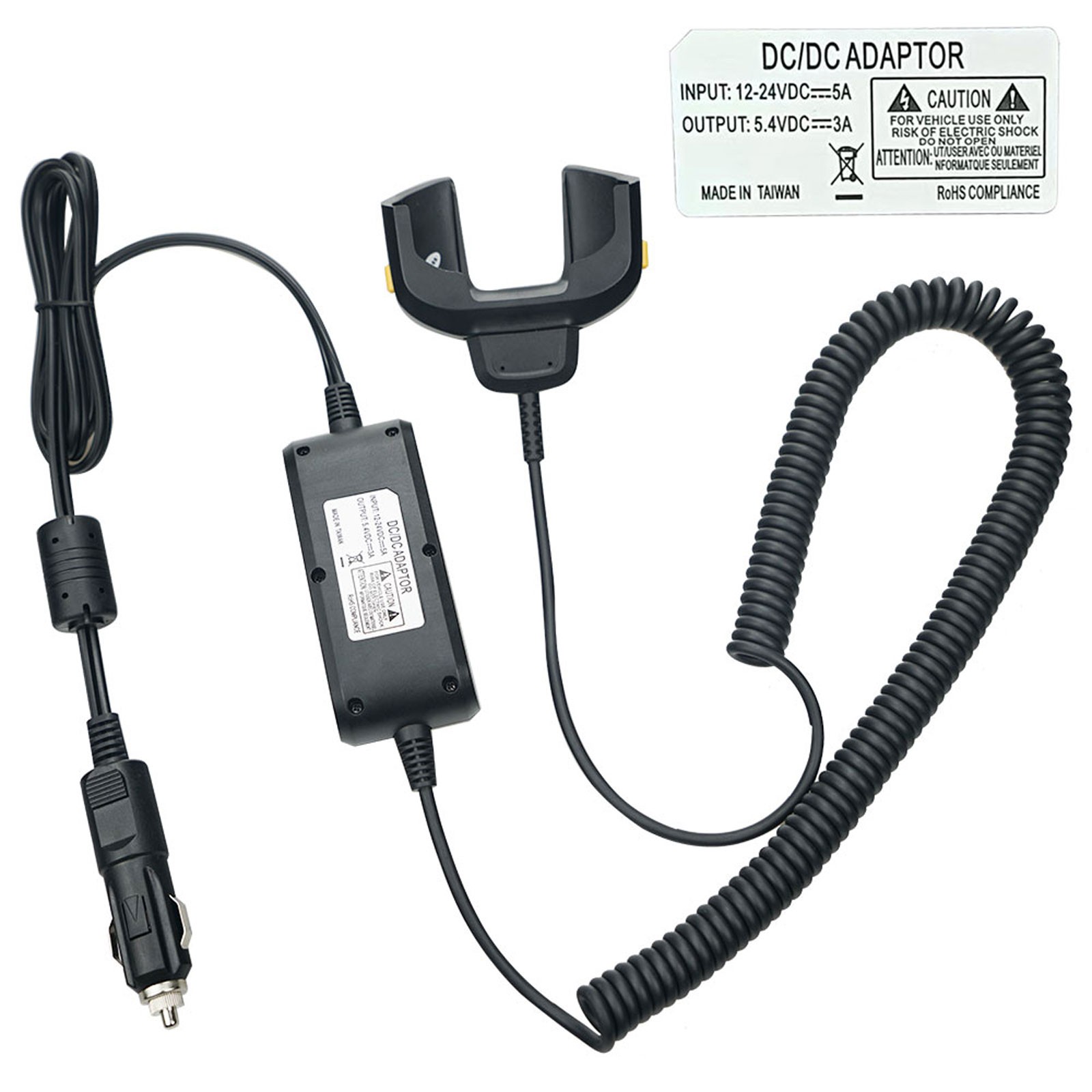 For Zebra TC70 TC75 TC72 TC77 Vehicle Auto Charging Cable Cup CHG-TC7X-CLA1-02