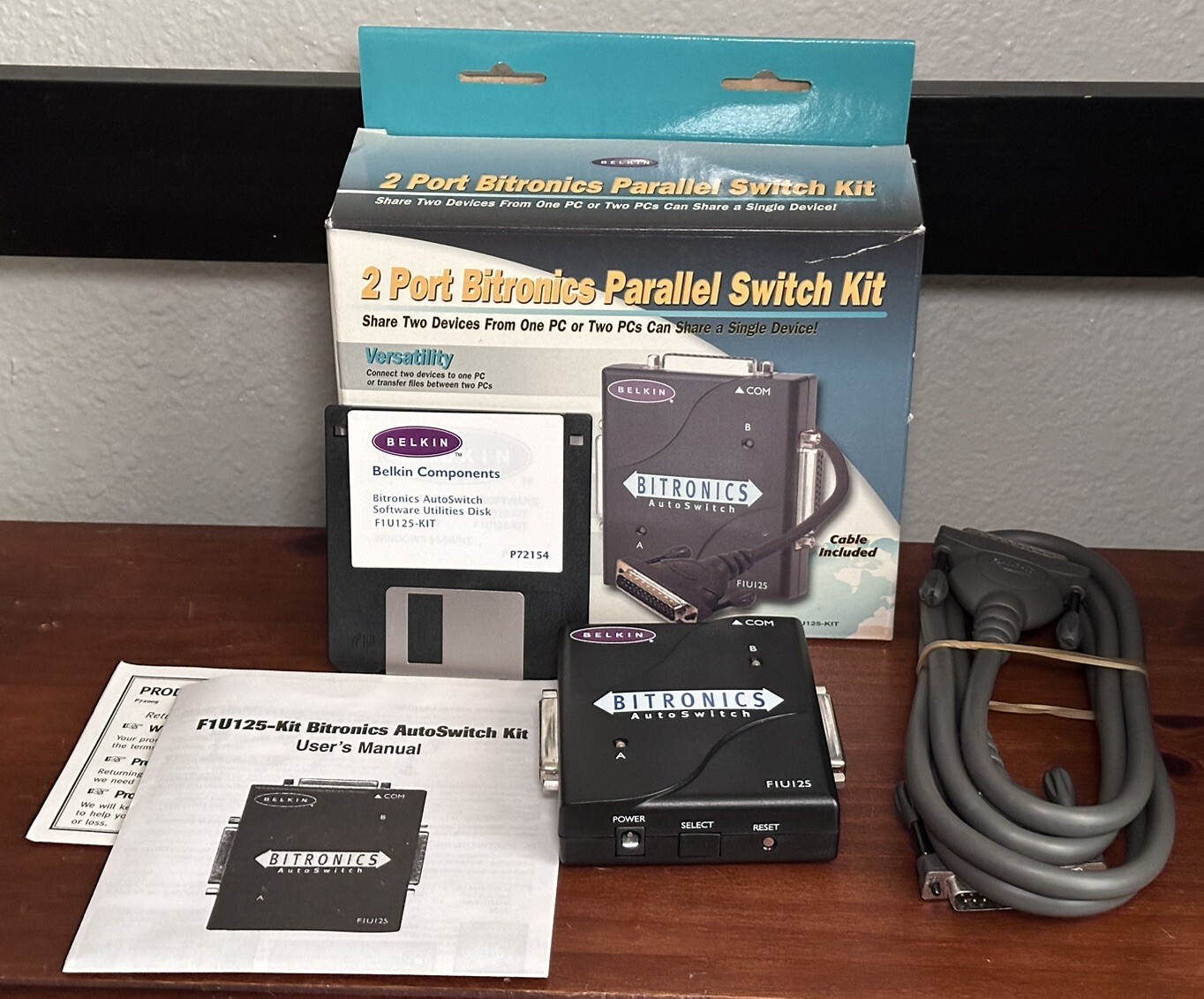 Belkin Bitronics F1U125-KIT Printer AutoSwitch Kit Y2K Compliant