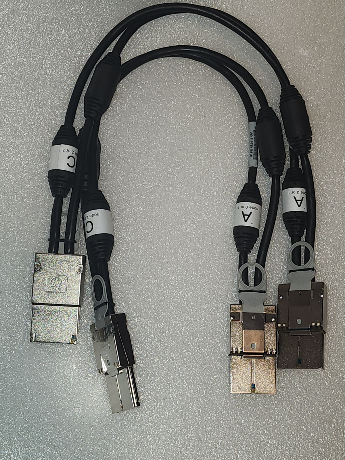 Lot of 2 GENUINE HP 3PAR STORESERV NODE LINK CABLE 682419-001 / 683808-001