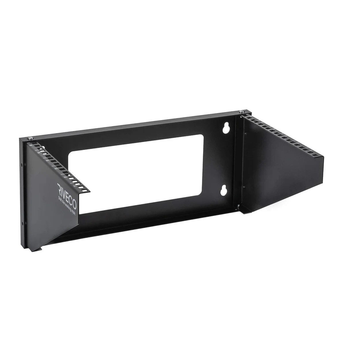 RIVECO 6U Wall Mount Rack for Network| Reinforced Heavy Load 66-99 LBS #3588CR6