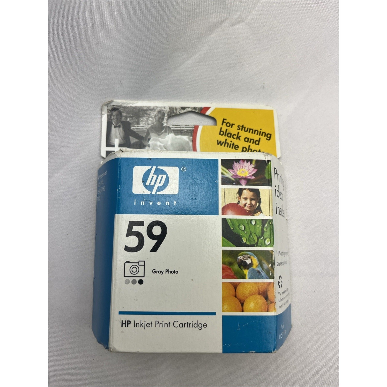 HP Hewlett-Packard 59 Gray Photo Ink Jet Exp Apr 2007 New Sealed 