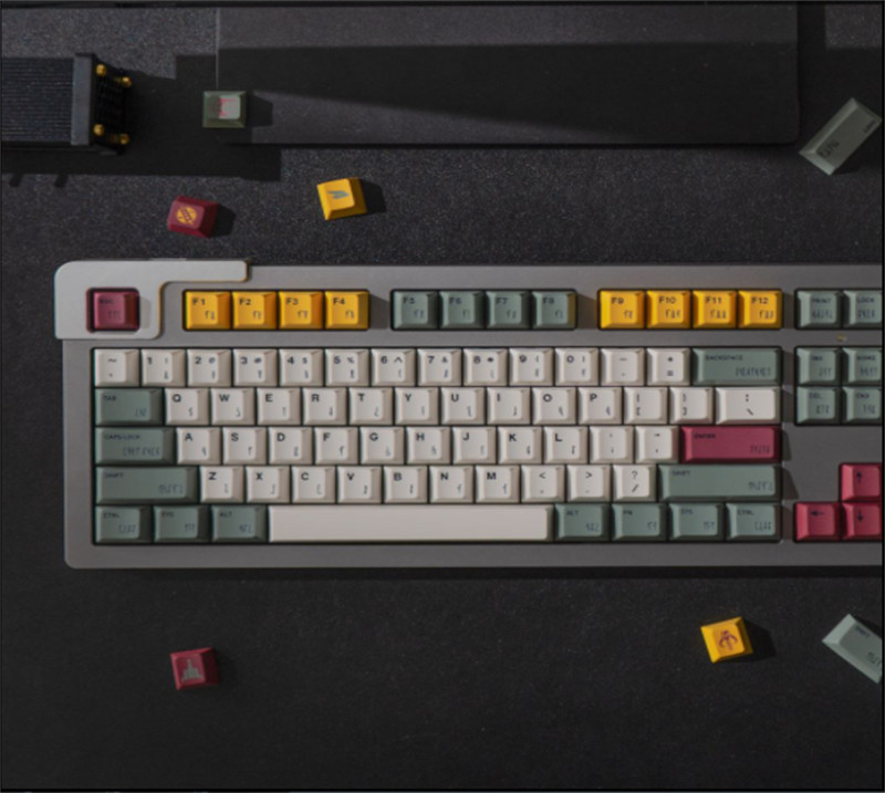 1 SET GMK Star Wars Boba Fett  Height Keycap PBT Key Caps For Mechanic Keyboard