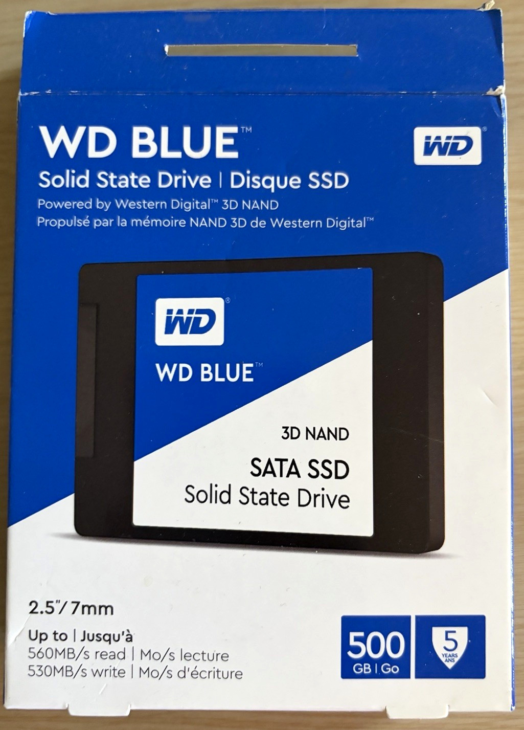Western Digital WD Blue 500GB 2.5in SATA Internal Solid State Drive/SSD