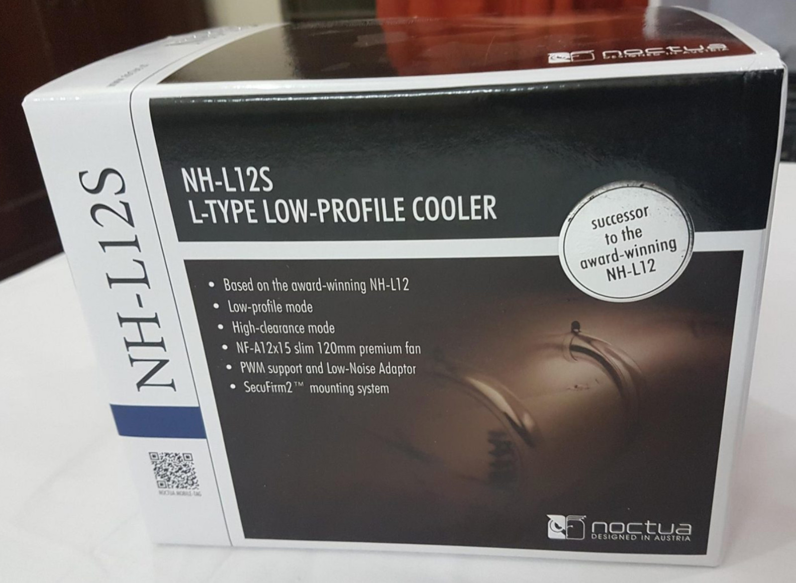 Noctua NH-L12S Low Profile CPU Cooler 120mm PWM Fan 70mm Intel/AMD ITX HTPC
