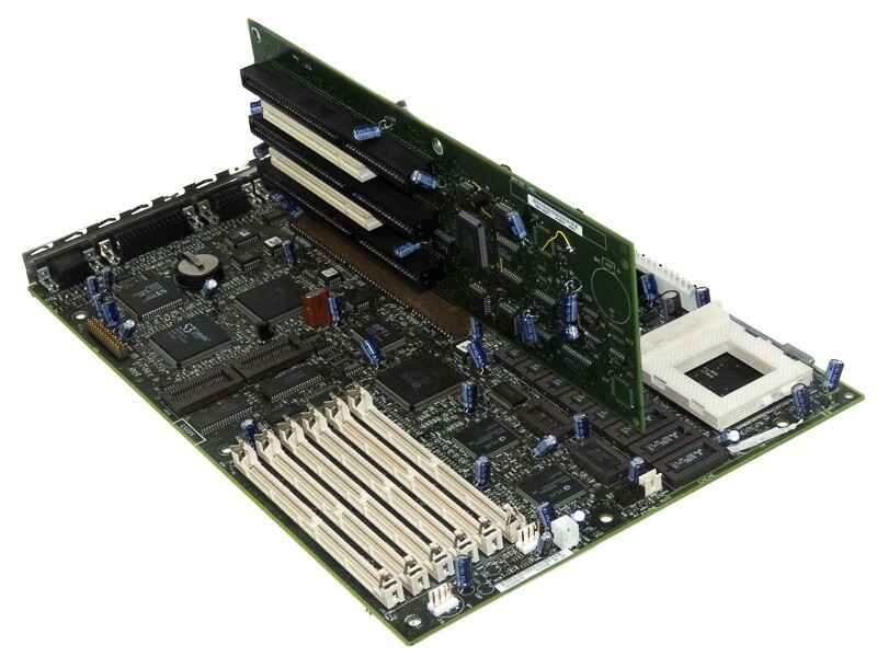 Original IBM 88G4270 Socket 5 6X SIMM Mainboard + Riser 06H8008