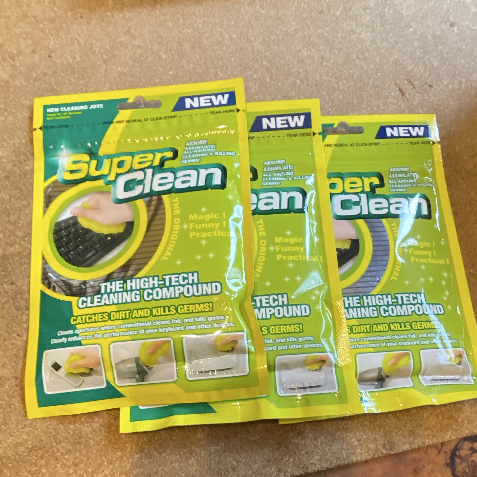 Super Clean Keyboard Cleaning Gel Compound 6 Pack MPN N-W-800 3 items