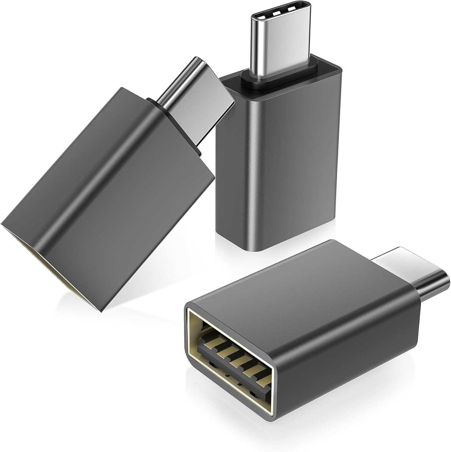 Basesailor USB C to USB Adapter, Usbc Male to USB 3.2 Female Converter 3 Pack