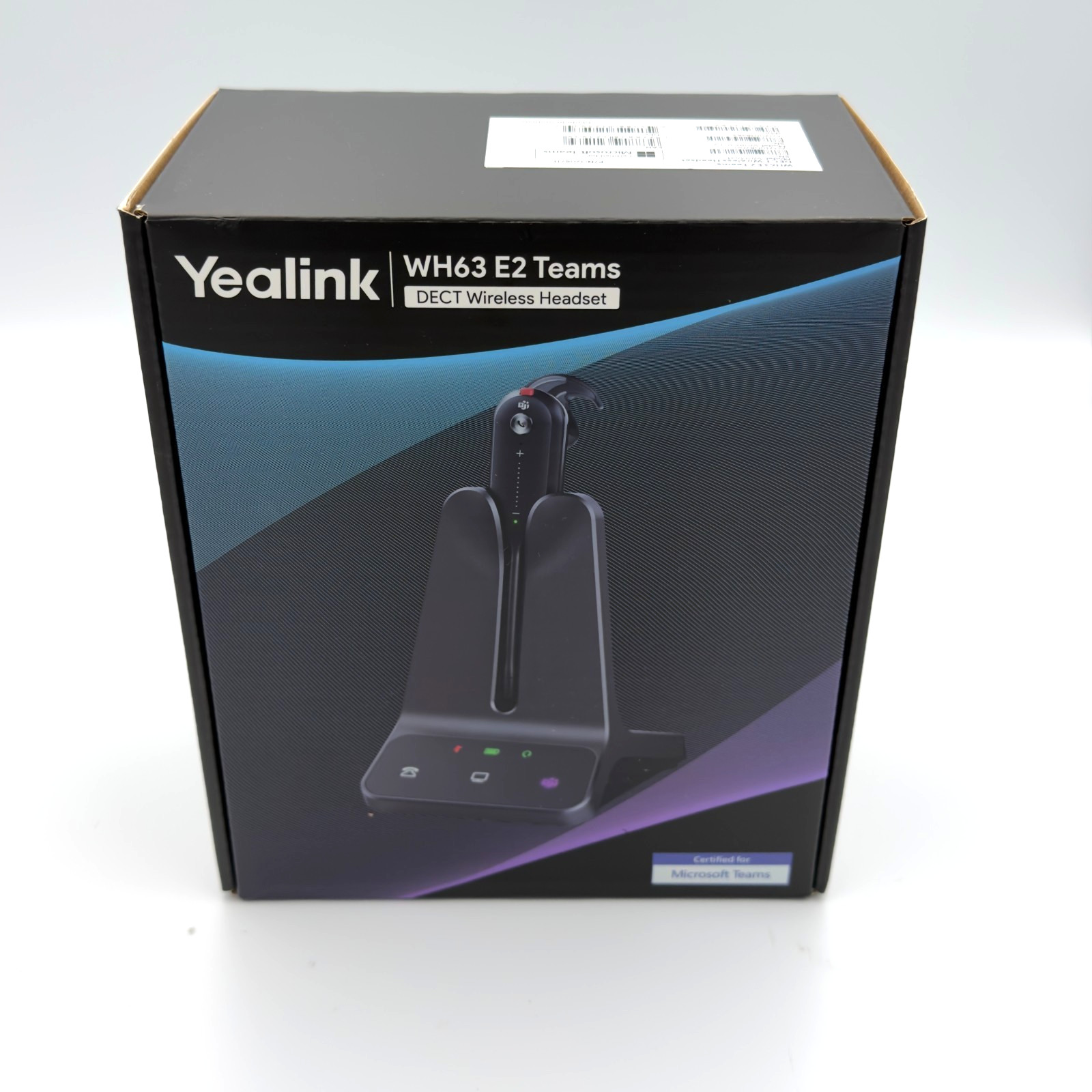 Yealink WH63 E2 Teams DECT Wireless Headset 1208711 Complete Open Box