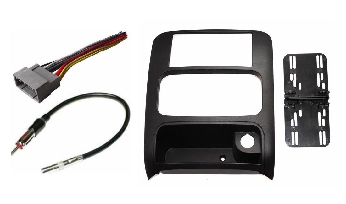 Aftermarket Double Din Stereo Installation Dash Kit Bezel + Standard Wire Har...