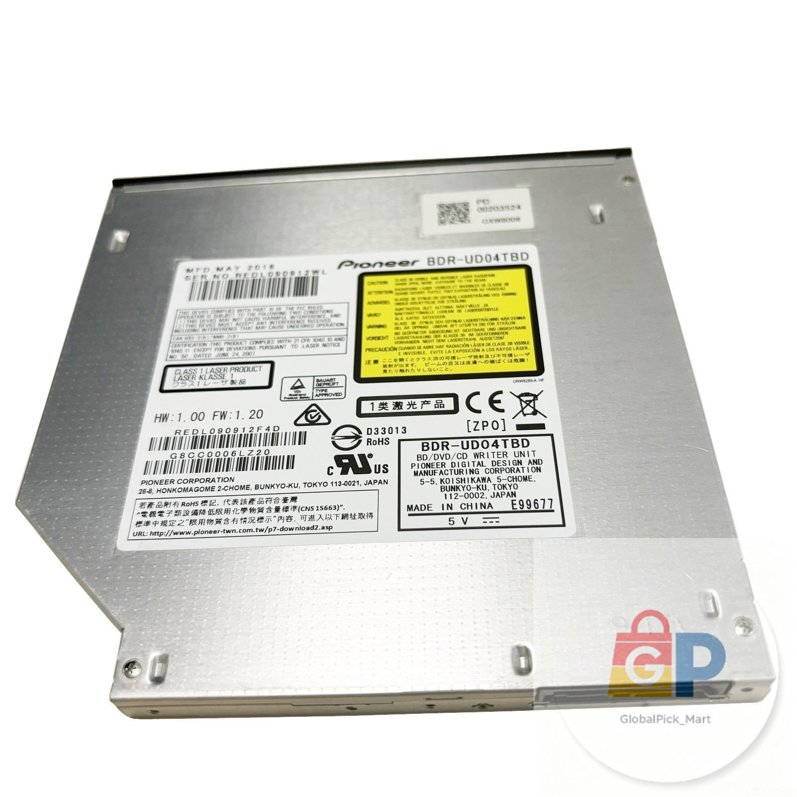 Fits For Ultra-thin Blu-ray Drive BDR-UD04 BDR-UD04TBD with Genuine Readable4K