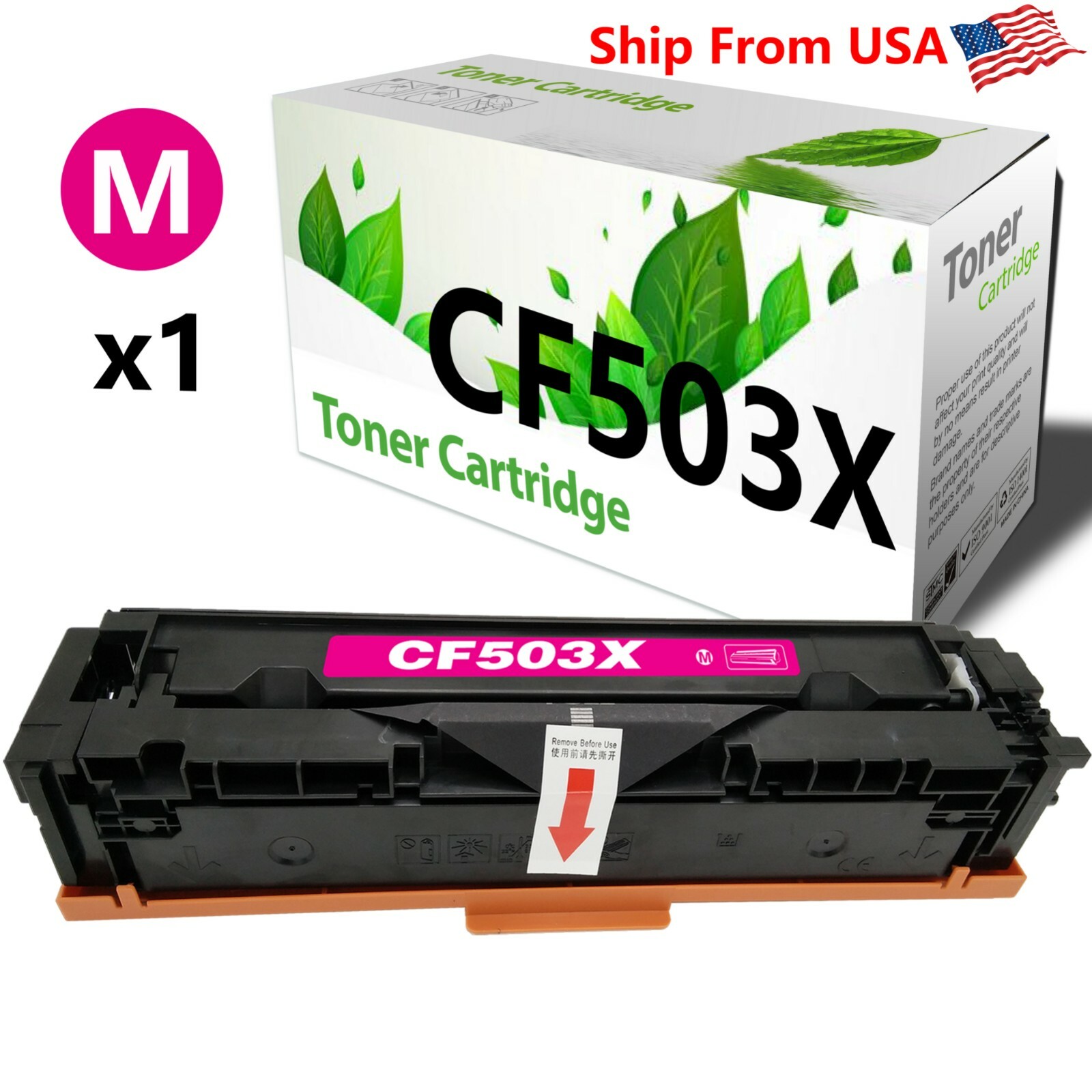 1-PK 202X CF503X Toner Cartridge for HP Laser Jet Pro MFP M281cdw MFP M281fdn