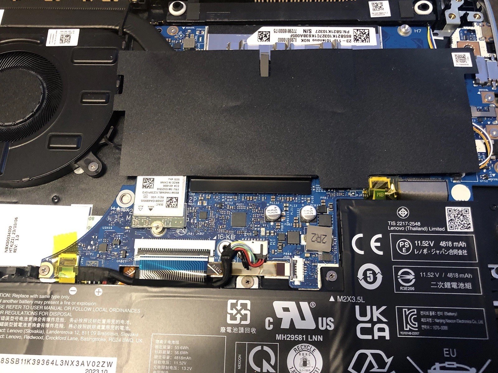 Motherboard - i7-1355U Lenovo IdeaPad Slim 5 16IRL8